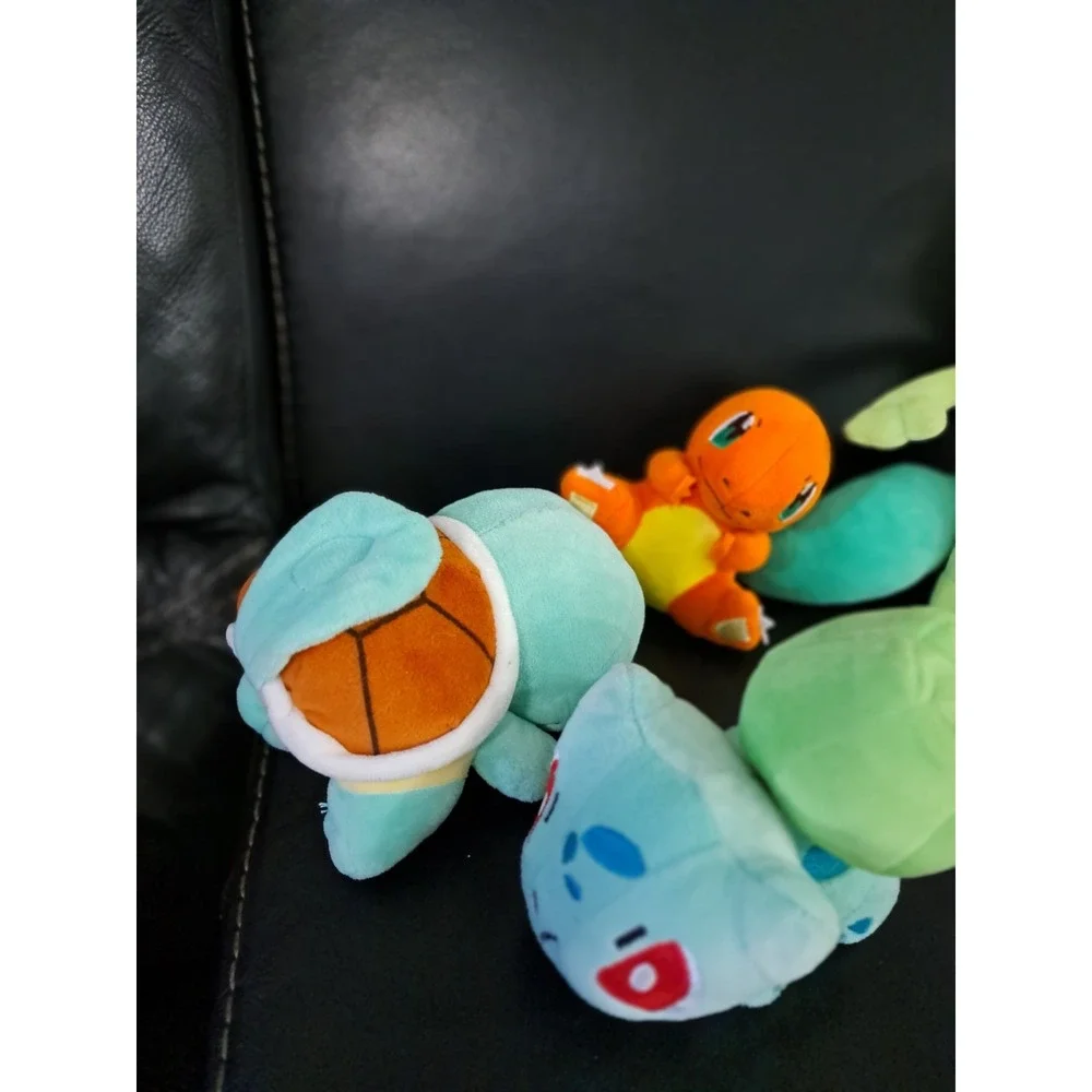 Squirtle Commander Bulbasaur Pokemon Plushies 4‎ pc Plush US Seller Lot